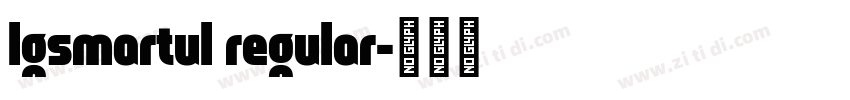 lgsmartul regular字体转换